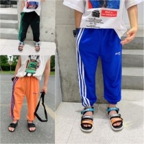 Fan Xiaofan 2019 summer new pants middle and large childrens three-color ice silk anti-mosquito pants childrens casual closed trousers