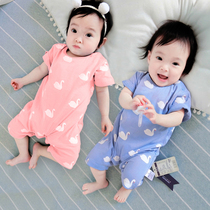 Mommy Kiss Bei Lele Female Baby Conjoined Clothes Autumn Summer Clothing Outsuit Mens Baby Cotton Clothes Winter Newborns