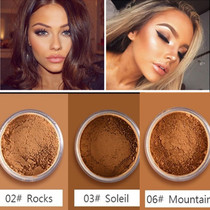 Europe and the United States and the United States black makeup loose powder Wheat bronzer makeup setting powder for men and women dark shadow repair face repair powder