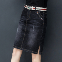 Short skirt skirt 2021 new fashion spring and autumn denim autumn bag skirt Summer womens skirt autumn skirt womens soil