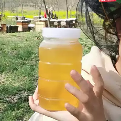 Rapeseed honey is pure and natural, self-produced by farmers, crystallized and mature, and the original bee farm is live and now takes 1 kg of 500g of honey