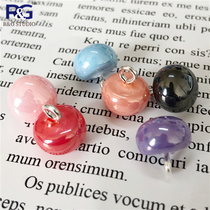 Highlight color imitation shell pearl button imitation ceramic steamed bread flat pearl button pink jelly button womens shirt sweater