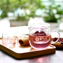 vankine flower tea pot Glass tea set Heat-resistant high temperature household filter tea cup kettle tea pot