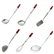 Japanese QUEENROSE stainless steel spoon Colander oil spoon filter net spoon leak net spoon egg beater