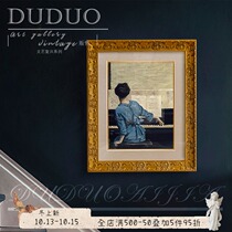 European style retro character decorative painting French light luxury murals living room bedroom dining room American simple mural