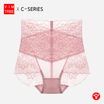 Vibrant tree high waist underwear lace sexy full transparent lady triangle shorts speed dry air breathable 100 % pure cotton crotch