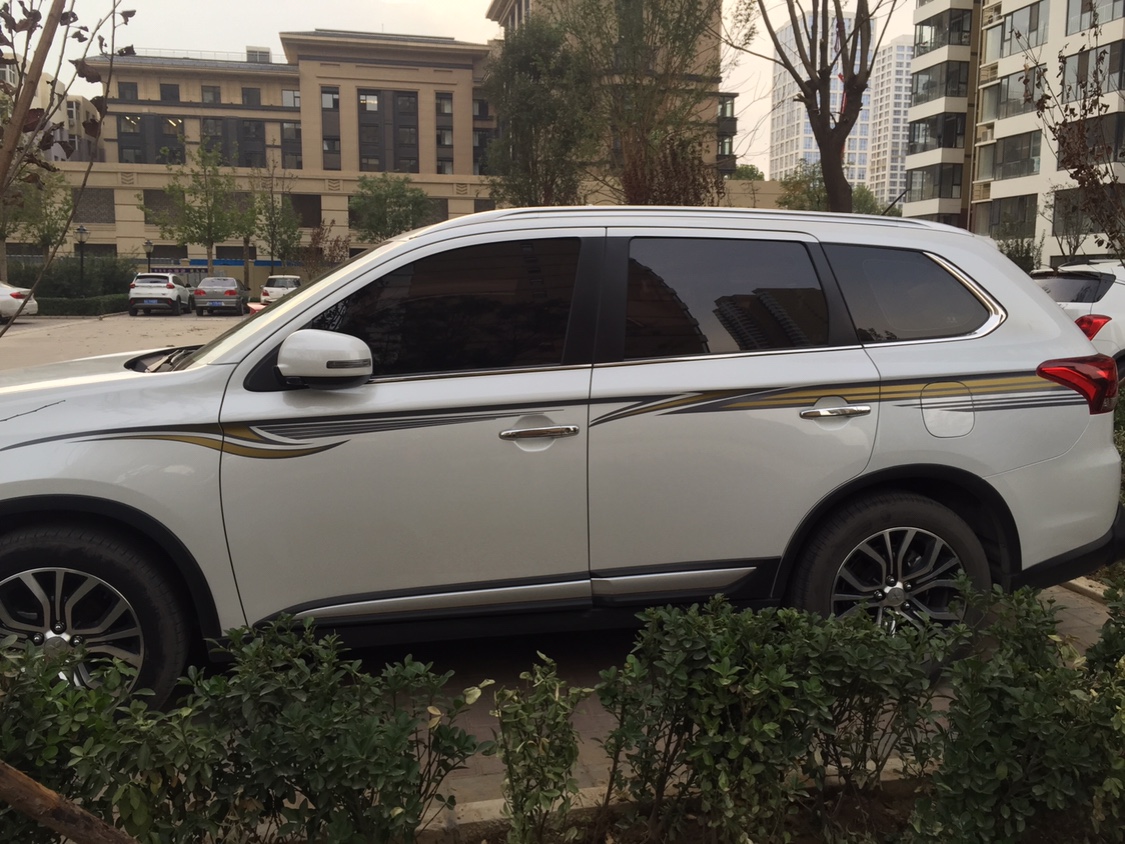 Body Side Molding cover door Protection trim for Mitsubishi Outlander SUV 2016