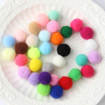 15mm Coloured Gross Fur Balls Wool Suede Ball Package Homemade Handshell Material Bag Children Handmade DIY