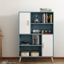 Simple bookshelf simple modern shelf floor table cabinet student creative grid cabinet free combination bookcase