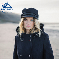 saintjames hat wool thick baseball cap casual European and American ins Wild Women fashion autumn and winter tide