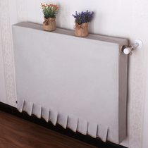 Gray radiator cover Fabric simple modern heating cover All-inclusive custom old-fashioned heating anti-blackened dust cover