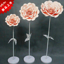 2021 wedding props pearlescent rose pole flower road guide stage decoration handmade diy decoration flower road guide wedding use