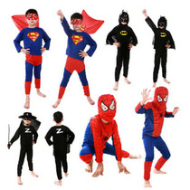 Halloween childrens performance suit Childrens Superman Batman suit Spider-man suit Prom costume