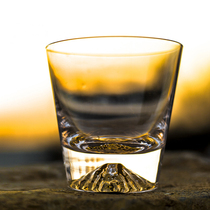 Creative Japanese Cup Crystal Mount Fuji Cup Glass Handmade Whisky Cocktail Cup Tea Cup Cold Drink Cup