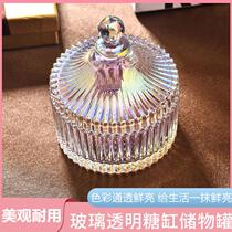 Toothpick Holder color beautiful storage tank candy glass European sugar toothpick box shou na guan set-ups for decoration