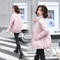 Down cotton jacket 2021 New Tide bright face disposable winter short cotton coat womens coat anti-season explosive small cotton padded jacket