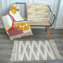 Home Entrance Doormat Nordic Floating Window Cushion Living-room Mat Non-slip Splicing Carpet Bedroom Bedside Mat Flow Su Foot Mat