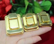 27*40MM medium wooden box buckle Taiping box buckle Antique buckle lock wine box wooden box buckle Camera obscura buckle yellow