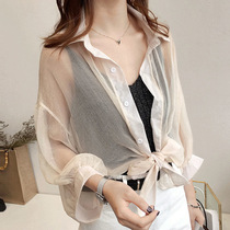 (100% mulberry silk)Outer shirt sunscreen shirt womens summer silk sunscreen clothing cardigan thin jacket 2021 new