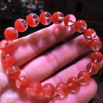 Collectible natural red rabbit hair cornucopia bracelet womens lucky Wang Cai Red crystal red hair crystal hand string jewelry