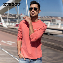 Special price] Mens long sleeve T-shirt Men cotton embroidery alphabet circle shirt in autumn simple blouse 88086