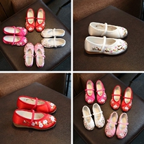 Childrens costume shoes 9 autumn and summer 8 babies 7 ethnic style 3-12 years old 6 girls 5 Hanfu 4 old 10 cloth shoes 1-3