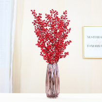 Simulation fruit flower Long Branch Red Bean red fruit blueberry Berry Christmas fruit hair rich bean Vase decoration accessories