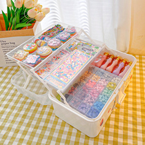 Put gu card sticker special desktop storage box gu tray small cabinet storage book sundries hand account small box