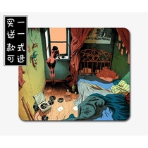 yeap hand drawn illustration game thickened personality mouse pad non-slip cloth creative mouse pad Morning girl