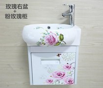 Small mini ceramic hanging basin triangle wash basin small simple hanging wall washbasin home bathroom balcony