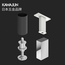 AA heavy column square tube round pipe with fittings top auxiliary fittings adjust foot occlusion fittings