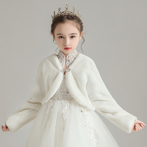 Childrens cloak baby foreign air gown The Beatle Girl windproof The little girl goes out to thicken the warm coat Winter