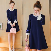 Pregnant Woman Spring Dress Women Blouses Spring 2022 New Fashion Models Loose Tide Moms Korean Version Gestation Women Dress Spring Autumn Dress