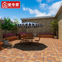 Balcony Antique floor tiles Courtyard outdoor garden villa Outdoor sun room Garden terrace wall tiles 600x