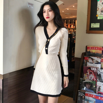 2021 autumn new net red French Yamamoto retro niche dress temperament womens playful two-piece suit winter