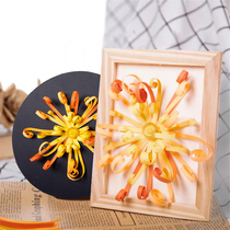 Xibao Double Ninth Festival Respect for the Elderly Theme Gift Handmade Paper Dali Chrysanthemum Childrens Kindergarten Ring Creation Decoration Materials