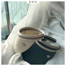 Nini mom summer empty top sun protection sun cover Beach beach beach holiday cap cap hair hoop hat hair hat straw hat parent-child hat