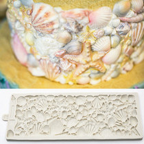 New Pint Sugar Cake Silicone Mold Sea Snail Shells Apron dry Pesce Decorative Mousse Chocolate Baking Clay