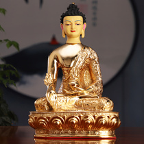 Taiwan Shengfan pure gilt copper three treasure Buddha Buddha statue set of Tibetan Tantric Nepali Pharmacist Buddha statue dedicated to the home