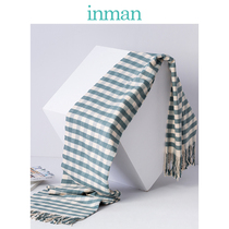 (New) Yinman scarf womens new autumn and winter wild scarf classic plaid shawl women