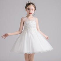 Next win Gaoding dress girl 2021 summer new Korean version of mesh gauze puffy princess dress children dress