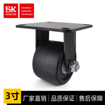 SK6-T75105P factory direct industrial heavy caster 3 inch silent directional wheel cart wheel roller wheel wheel