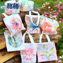 French DMC cross stitch kit DIY gift gift satchel bag colorful romantic flower language handbag