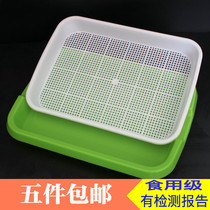 Soilless planting vegetable nursery plate hydroponic nutrition bean sprouts planting rack wheat grass rabbit cat grass basin thickening Indoor