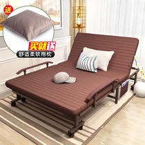 Folding bed Double bed Office lunch break bed Simple bed Escort bed Fashion single nap bed 1 2 meters