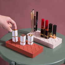 Lipstick storage box Multi-grid girl heart multi-function eyebrow pencil Lip glaze Lipstick box Lipstick shelf storage box