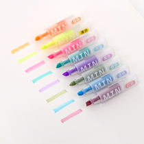 Color highlighter students with diary decorative marker candy color marker pen color pen rough stroke key 8 colors