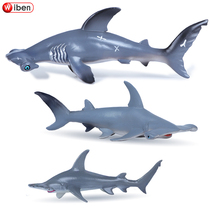 Simulation marine life shark model toy hammerhead shark PVC plastic toy kids birthday gift