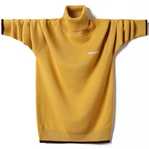 Youth sweater mens high neck Korean version of junior high school and high school students pure cotton handsome autumn and winter knitted solid color bottoming shirt