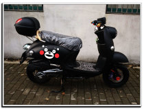 Motorcycle modified Kumamoto Bear sticker Waterproof little Turtle King Electric car pedal Calf reflective waterproof sticker